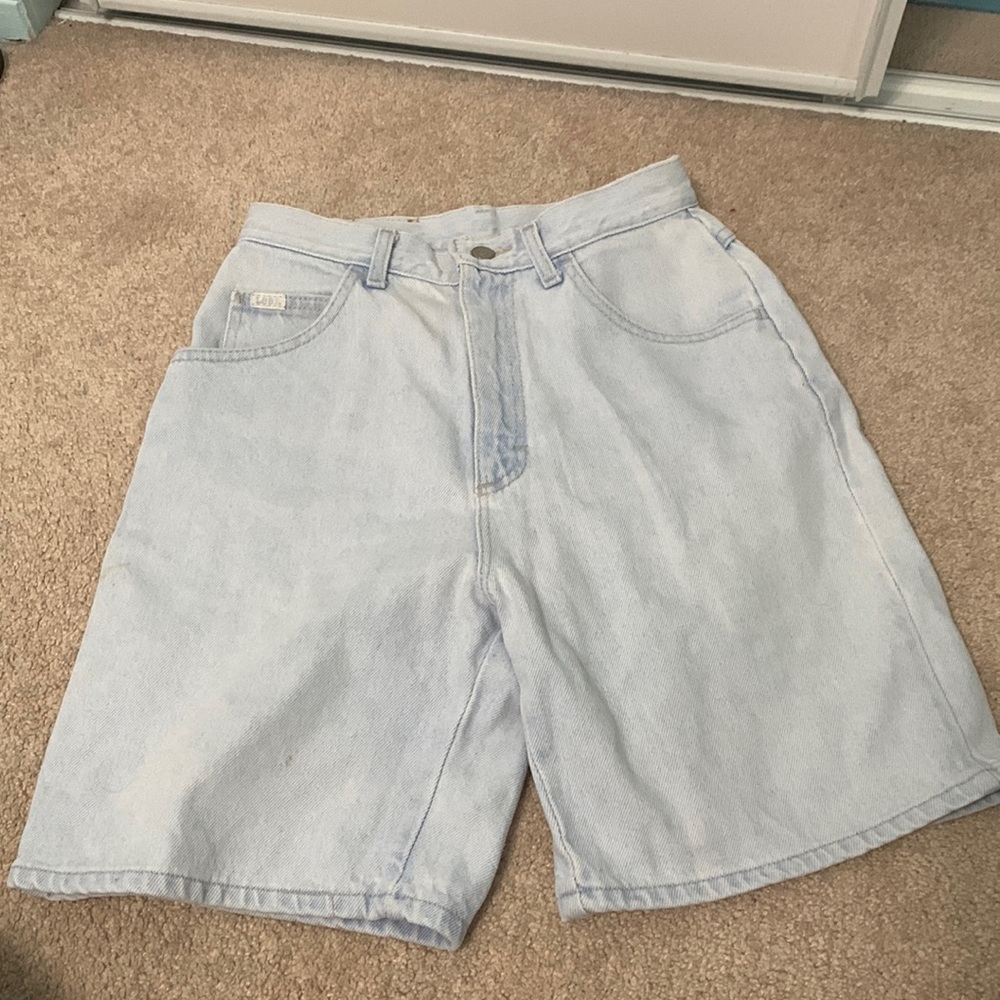 Vintage high rise denim shorts